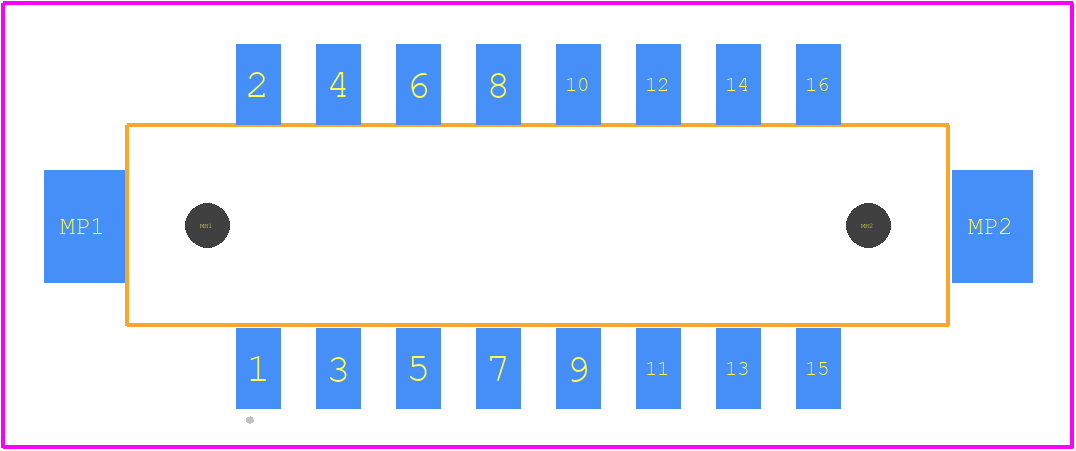 DF11Z-16DS-2V(20) - Hirose PCB footprint - Other - Other - DF11Z-16DS-2V(20)-9