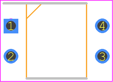 IRFDC20PBF - Vishay PCB footprint - Dual-In-Line Packages - Dual-In-Line Packages - IRFDC20PBF
