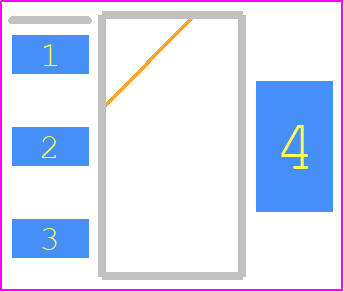 IRFL014TRPBF - Vishay PCB footprint - SOT223 (3-Pin) - SOT223 (3-Pin) - SOT-223_