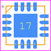 RFSW6024 - Qorvo PCB footprint - Quad Flat No-Lead - Quad Flat No-Lead - QFN_16