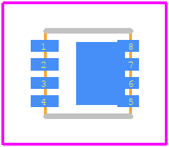 SIS415DNT-T1-GE3 - Vishay PCB footprint - Other - Other - Thin PowerPAK® 1212-8T