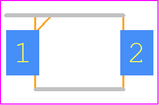 SMBG6.5A-E3/52 - Vishay PCB footprint - Small Outline Diode - Small Outline Diode - SMBG (DO-215AA)