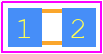 VJ0603D470JXPAJ - Vishay PCB footprint - Capacitor Chip Non-polarised - Capacitor Chip Non-polarised - **VJ0603D470JXPAJ