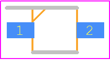 VSMB2943GX01 - Vishay PCB footprint - Small Outline Diode - Small Outline Diode - VSMB2943GX01