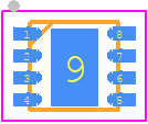 VSOP38338 - Vishay PCB footprint - Small Outline No-lead - Small Outline No-lead - VSOP38338