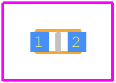 BLE18PS080BH1J - Murata Electronics PCB footprint - Other - Other - BLE18 L=1.6 W=0.8 T=0.6