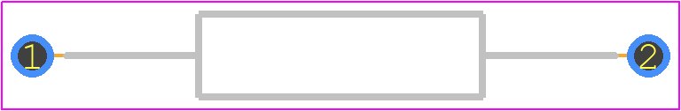 7010.6380.13 - SCHURTER PCB footprint - Resistors, Axial Diameter Horizontal Mounting - Resistors, Axial Diameter Horizontal Mounting - 7010.6380.13