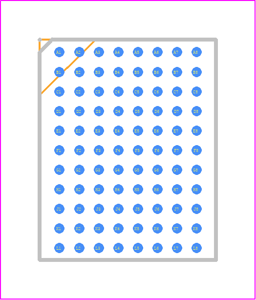 LTM8024EY#PBF - Analog Devices PCB footprint - BGA - BGA - bga88