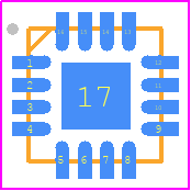 THS4520RGTT - Texas Instruments PCB footprint - Quad Flat No-Lead - Quad Flat No-Lead - RGT0016A