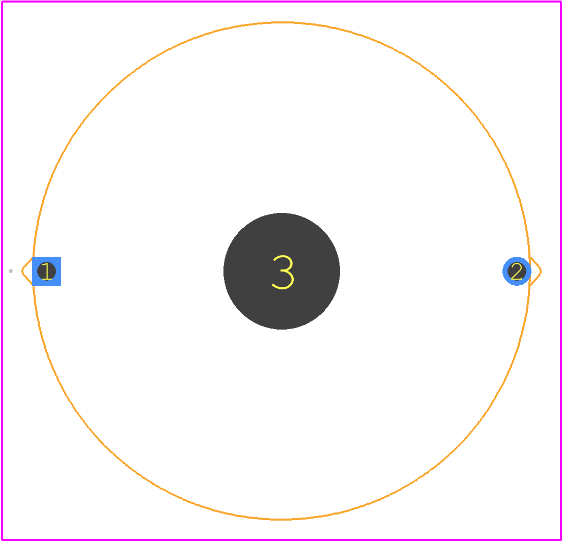 1422509C - Murata Electronics PCB footprint - Other - Other - 25.3mm x 15.5mm
