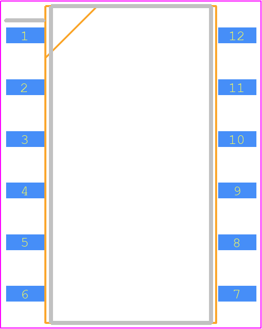 SCA1000-D01-004 - Murata Electronics PCB footprint - Small Outline Packages - Small Outline Packages - SCA1000