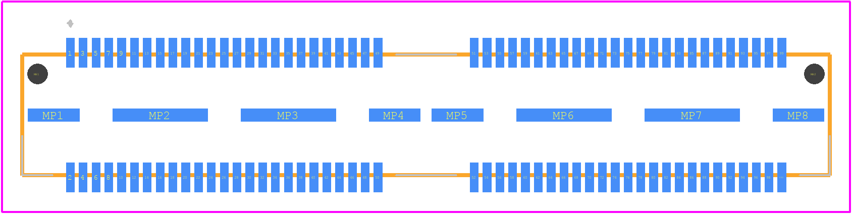 QTS-050-02-L-D-A - SAMTEC PCB footprint - Other - Other - QTS-050-02-L-D-A-1