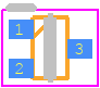 50C02SS-TL-E - onsemi PCB footprint - SO Transistor Flat Lead - SO Transistor Flat Lead - SOT−623 / SSFP CASE 631AC ISSUE O