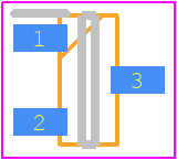 CAX803TTBI-T3 - onsemi PCB footprint - SOT23 (3-Pin) - SOT23 (3-Pin) - SOT-23 CASE 527AG-01 ISSUE O