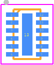 EMI7206MUTAG - onsemi PCB footprint - Small Outline No-lead - Small Outline No-lead - UDFN12, 2.5x1.35, 0.4P