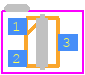 ESD7C3.3DT5G - onsemi PCB footprint - SO Transistor Flat Lead - SO Transistor Flat Lead - SOT-723 CASE 631AA