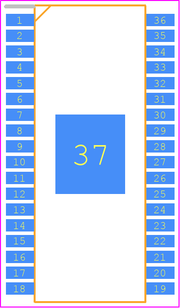 LV8761V-TLM-E - onsemi PCB footprint - Small Outline Packages - Small Outline Packages - SSOP36J(275mil)