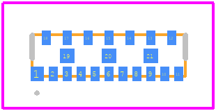 MG2040MUTAG - onsemi PCB footprint - Other - Other - UDFN18, 5.5x1.5, 0.5P/0.75P CASE 517CP ISSUE A_2026