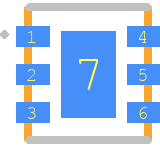 NCP565MN28T2G - onsemi PCB footprint - Other - Other - DFN6 3x3.3 MM, 0.95 PITCH CASE 506AX ISSUE O
