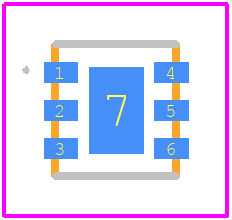 NCP606MN33T2G - onsemi PCB footprint - Other - Other - DFN6 3x3.3 MM, 0.95 P  CASE 506AX ISSUE A
