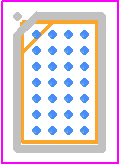 BQ51050BYFPT - Texas Instruments PCB footprint - BGA - BGA - YFP(R-XBGA-N28)