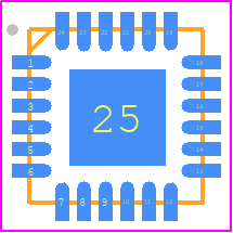 TLC59282RGET - Texas Instruments PCB footprint - Quad Flat No-Lead - Quad Flat No-Lead - RGE (S-PVQFN-N24)-D