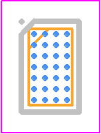 TPD12S015AYFFR - Texas Instruments PCB footprint - BGA - BGA - YFF(R-XBGA-N28)