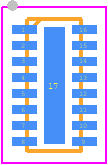 TPD8F003DQDR - Texas Instruments PCB footprint - Small Outline No-lead - Small Outline No-lead - wson17