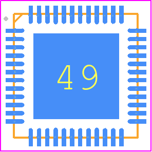 TPS65217CRSLT - Texas Instruments PCB footprint - Quad Flat No-Lead - Quad Flat No-Lead - RSL (S-PVQFN-N48)