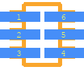 AD5247BKSZ10-RL7 - Analog Devices PCB footprint - Other - Other - SOT65P210X110-6N