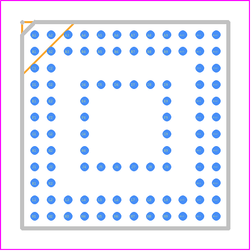 AD5384BBCZ-5 - Analog Devices PCB footprint - BGA - BGA - BC-100-2