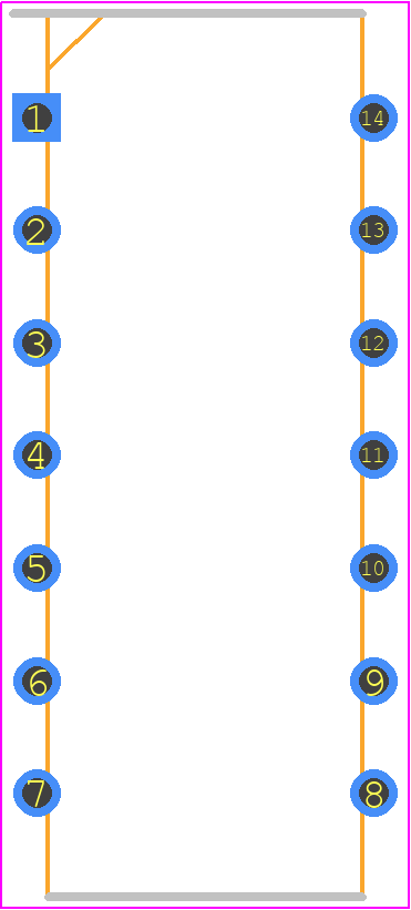 AD585AQ - Analog Devices PCB footprint - Ceramic Dual-In-Line Packages - Ceramic Dual-In-Line Packages - 16-CERDIP