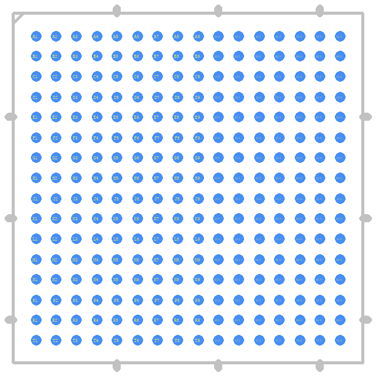 AD6654BBCZ - Analog Devices PCB footprint - Other - Other - BGA256C100P16X16_1700X1700X185