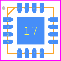 AD8270ACPZ-WP - Analog Devices PCB footprint - Quad Flat No-Lead - Quad Flat No-Lead - (CP-16-20)-