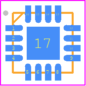 AD8342ACPZ-R2 - Analog Devices PCB footprint - Quad Flat No-Lead - Quad Flat No-Lead - (CP-16-27)