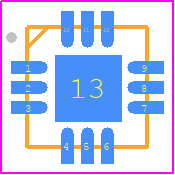 AD8465WBCPZ-WP - Analog Devices PCB footprint - Quad Flat No-Lead - Quad Flat No-Lead - [LFCSP_VQ]