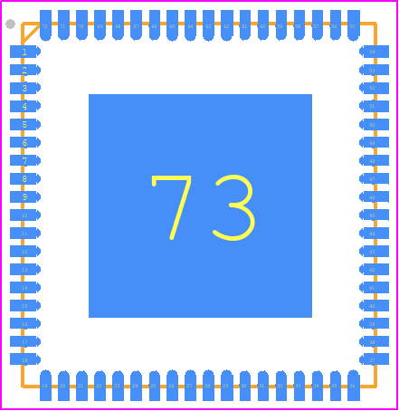 AD9523-1BCPZ - Analog Devices PCB footprint - Quad Flat No-Lead - Quad Flat No-Lead - [LFCSP_VQ]