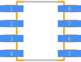 ADA4897-1ARZ - Analog Devices PCB footprint - Other - Other - SOIC127P600X175-8N