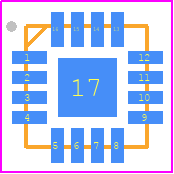ADCMP573BCPZ-R2 - Analog Devices PCB footprint - Quad Flat No-Lead - Quad Flat No-Lead - LFCSP