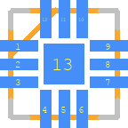 ADM3101EACPZ-250R7 - Analog Devices PCB footprint - Other - Other - QFN50P300X300X100-13N