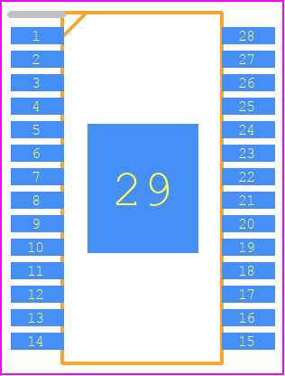 ADP5034AREZ - Analog Devices PCB footprint - Small Outline Packages - Small Outline Packages - (RE-28-1)