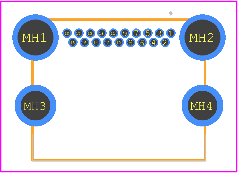 HDMI-019A - SOFNG PCB footprint - Other - Other - HDMI-019A-1