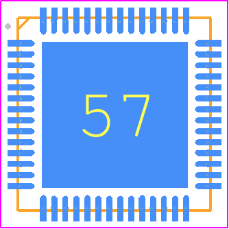 L6718 - STMicroelectronics PCB footprint - Quad Flat No-Lead - Quad Flat No-Lead - VFQFPN56_2025