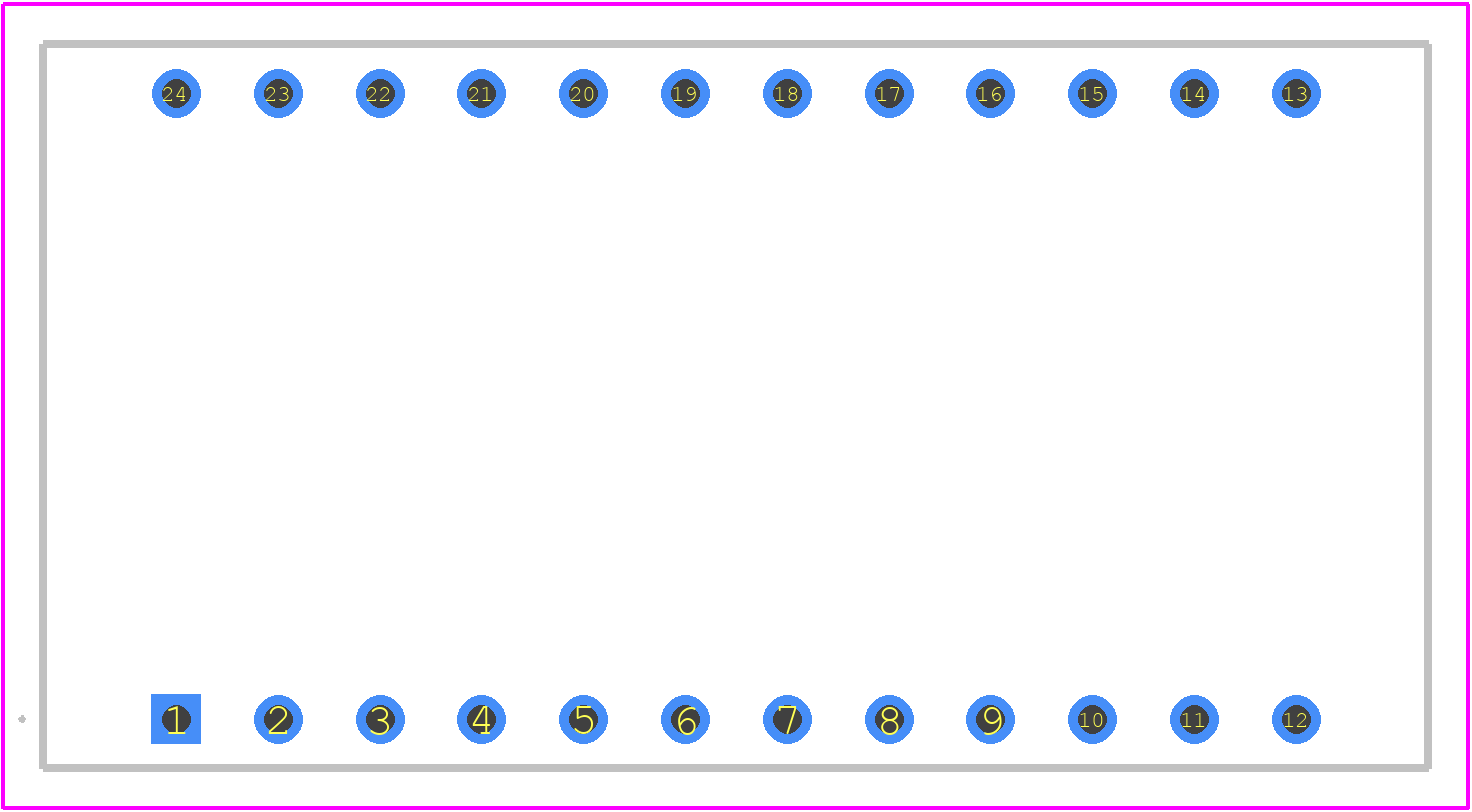 M48T12-70PC1 - STMicroelectronics PCB footprint - Other - Other - PCDIP24 – 24-pin plastic DIP_2022