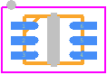 SR2UARU - STMicroelectronics PCB footprint - Small Outline No-lead - Small Outline No-lead - UDFN6