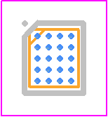 STBB2J30-R - STMicroelectronics PCB footprint - BGA - BGA - Flip Chip 20