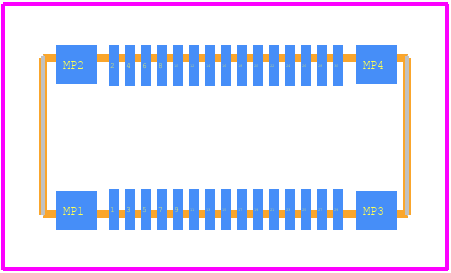 500913-0302 - Molex PCB footprint - Other - Other - 500913-0302-1