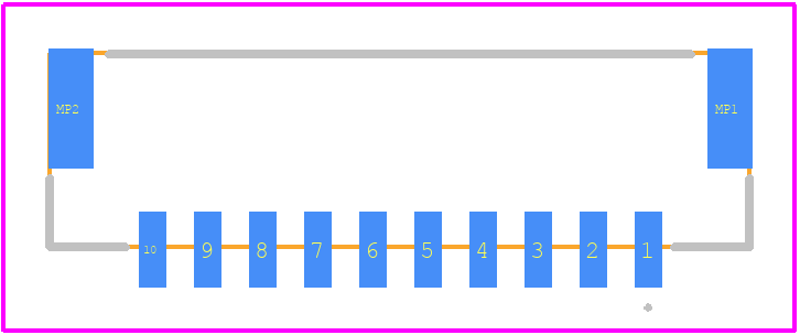 502386-1070 - Molex PCB footprint - Other - Other - 502386-1070-2