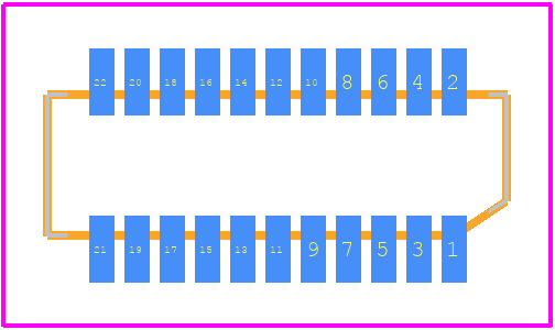 52465-2271 - Molex PCB footprint - Other - Other - 52465-2271-1