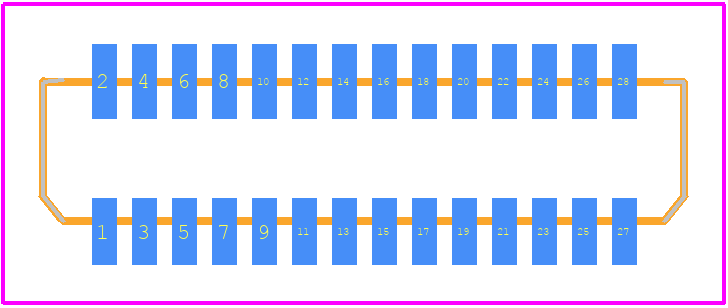 526102833 - Molex PCB footprint - Other - Other - 526102833-3